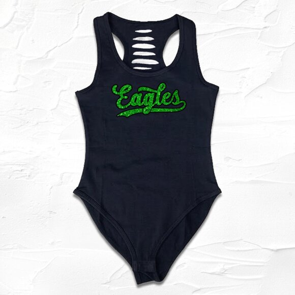 Glitter Black Eagles Bodysuit, Eagles Fan Gift, Eagles Shirts,  GO Birds, Philly - Picture 1 of 5